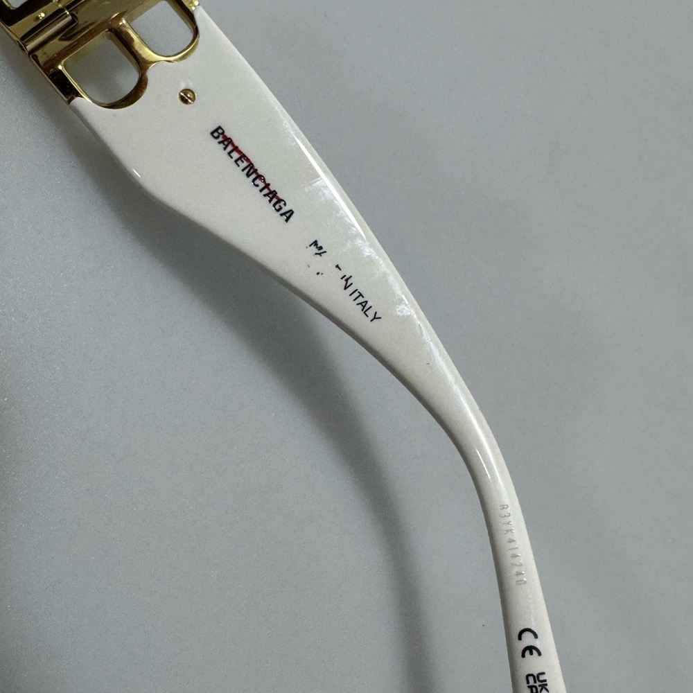 Balenciaga Dynasty 51mm Rectangular Sunglasses Wh… - image 5